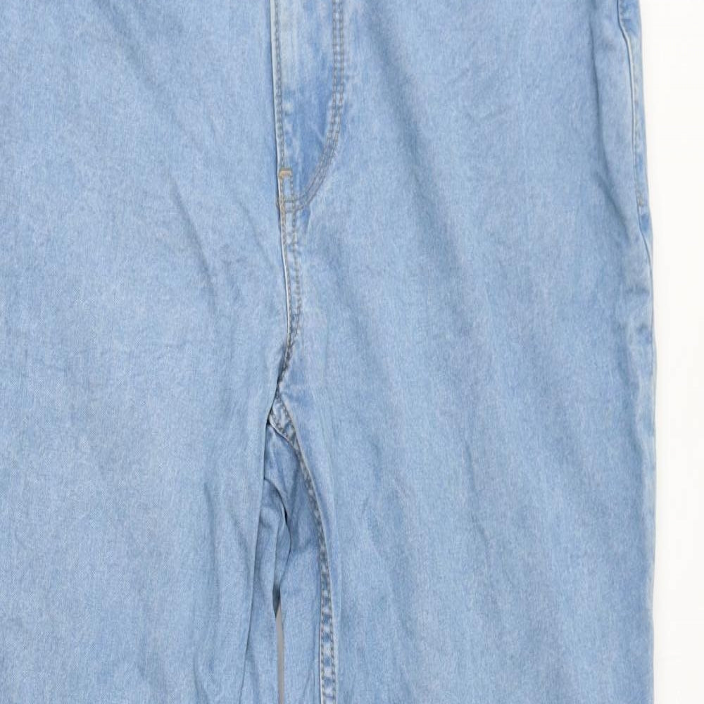 Killer Womens Blue Cotton Straight Jeans Size 36 in L33 in Regular Zip