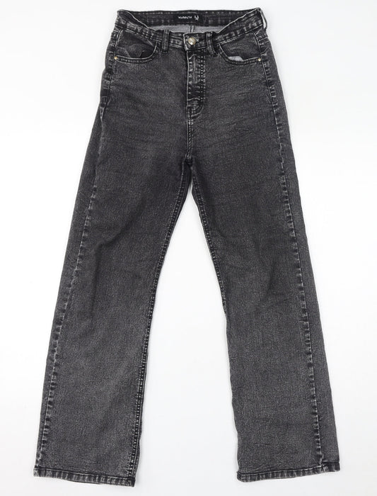 Warpath Womens Black Cotton Straight Jeans Size 27 in L28 in Regular Zip