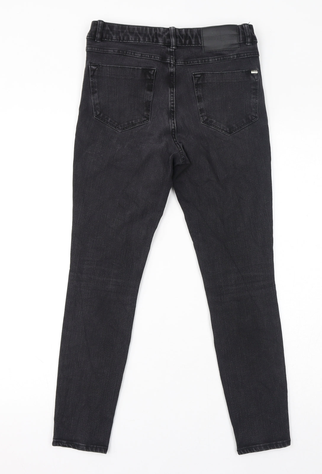 George Womens Black Cotton Skinny Jeans Size 8 L25 in Regular Zip