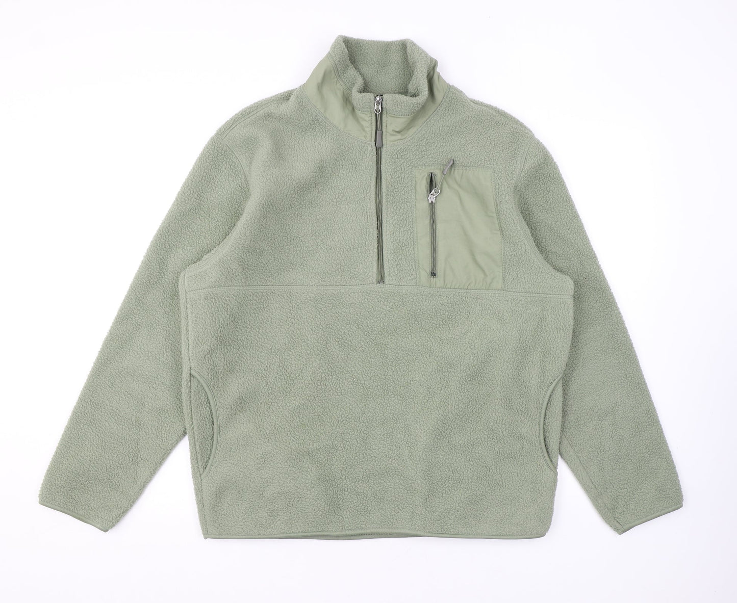 H&M Womens Green Jacket Size L Zip
