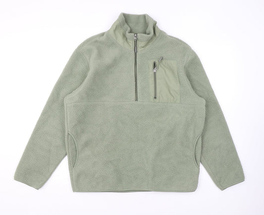H&M Womens Green Jacket Size L Zip