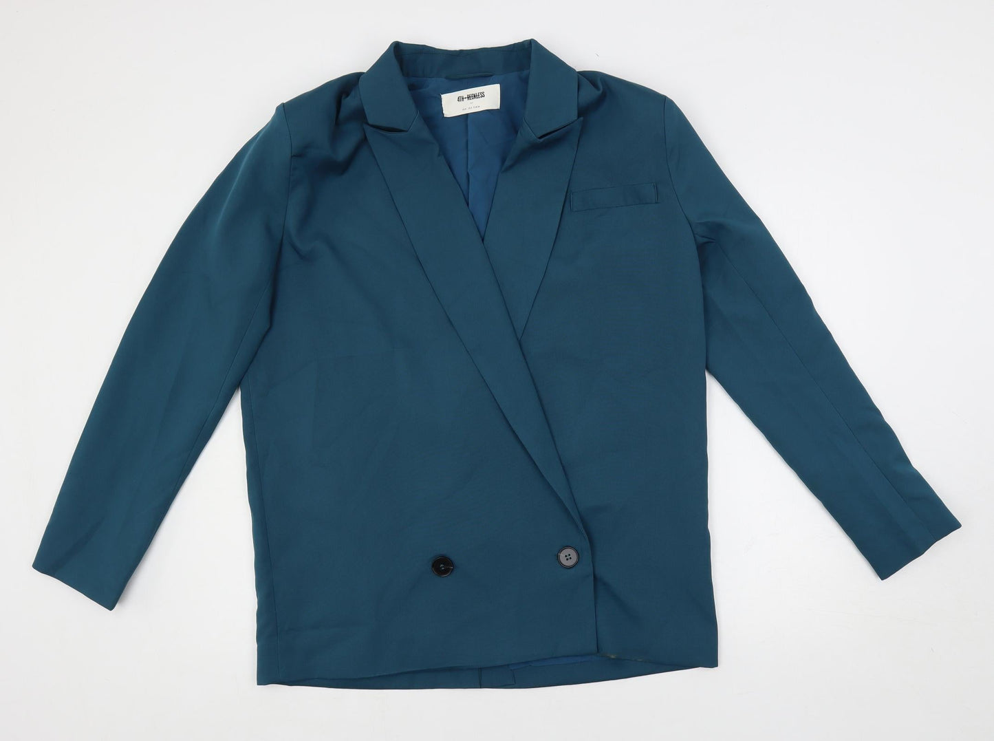4th + Reckless Womens Green Jacket Blazer Size 8 Button - Oversized
