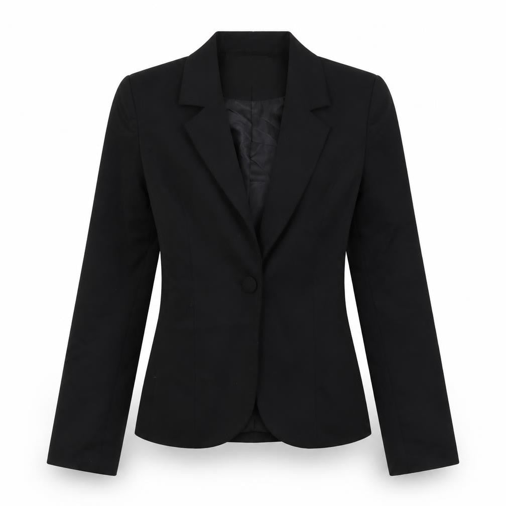ModalanD Womens Black Jacket Blazer Size 8 Button