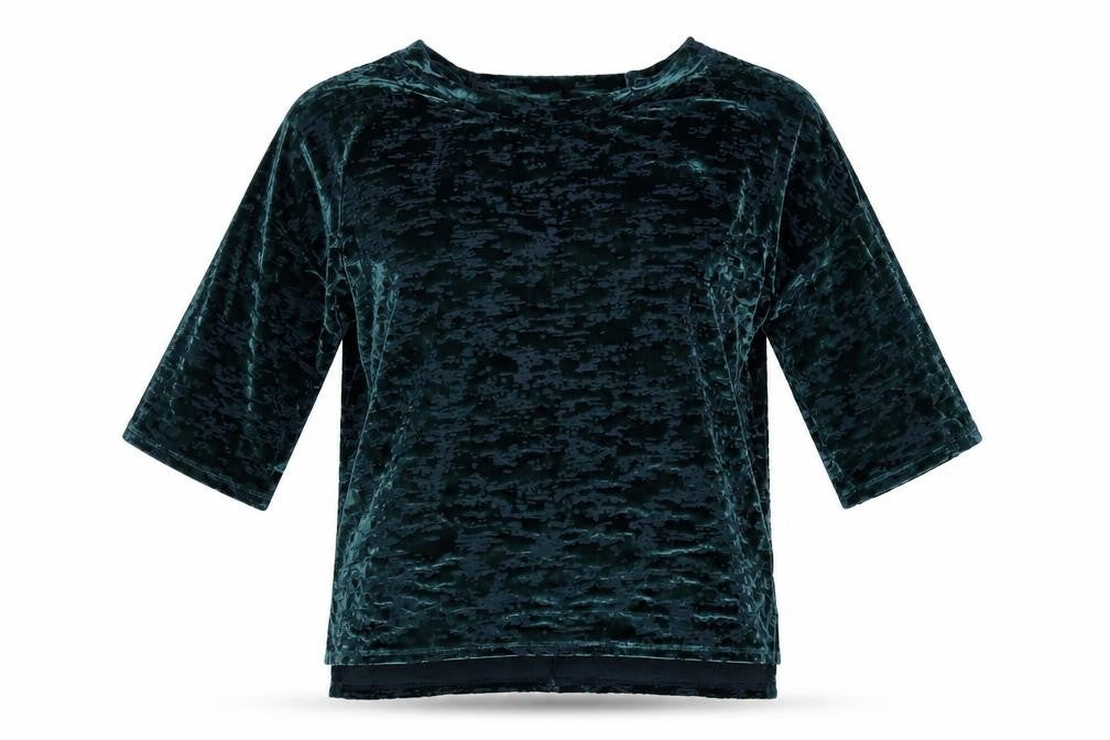 NEXT Womens Green Geometric Polyester Basic Blouse Size 10 Round Neck