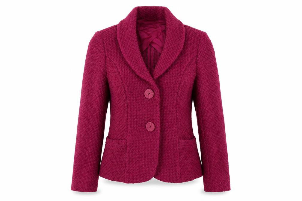 Alex & Co. Womens Purple Jacket Blazer Size 10 Button