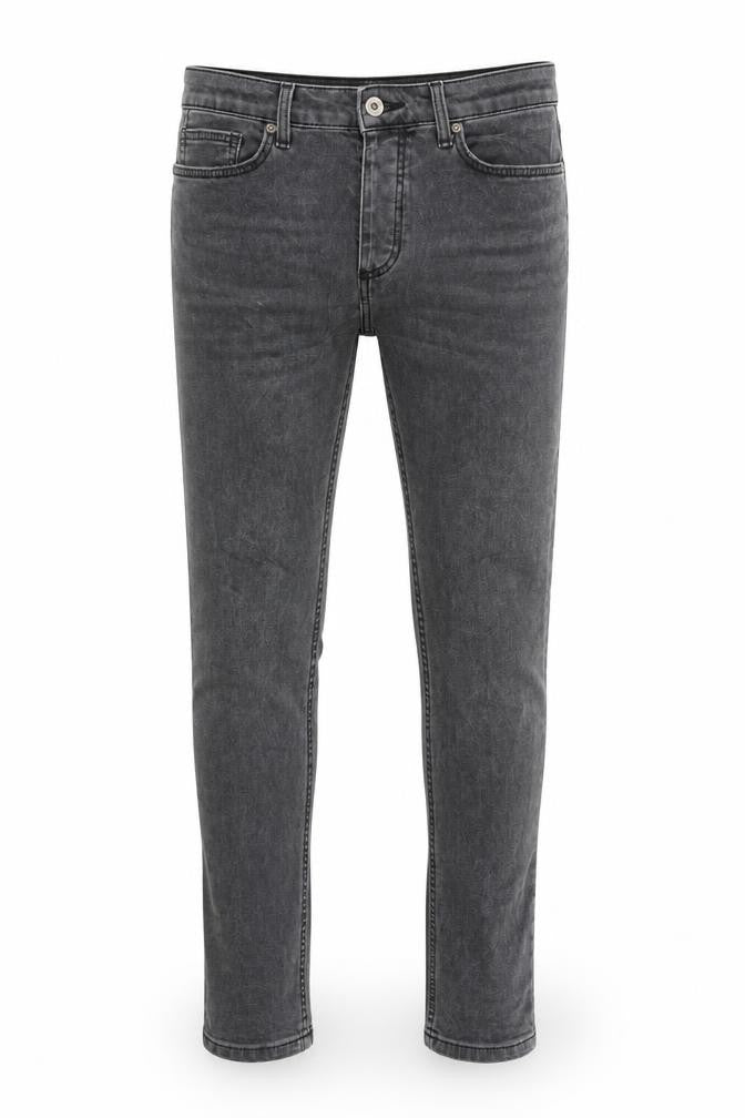 Topman Mens Grey Cotton Skinny Jeans Size 30 in L30 in Regular Buckle