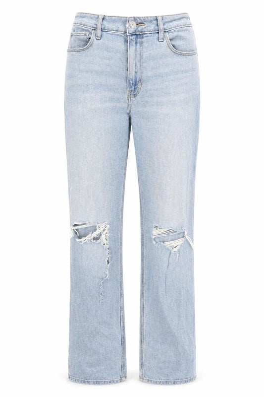 Hollister Womens Blue Cotton Straight Jeans Size 24 in L29 in Regular Zip