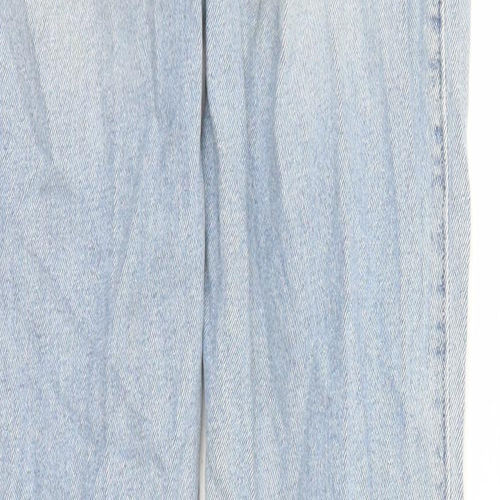 Hollister Womens Blue Cotton Straight Jeans Size 24 in L29 in Regular Zip