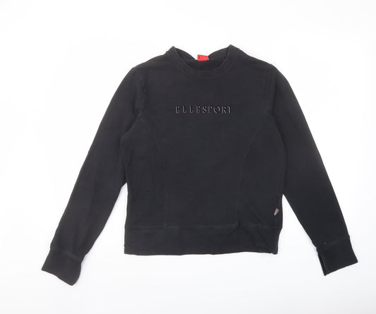 Elle Sport Womens Grey Cotton Pullover Sweatshirt Size 12 Pullover