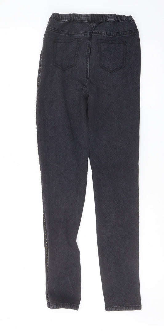 New Look Womens Blue Cotton Skinny Jeans Size 10 L30 in Regular