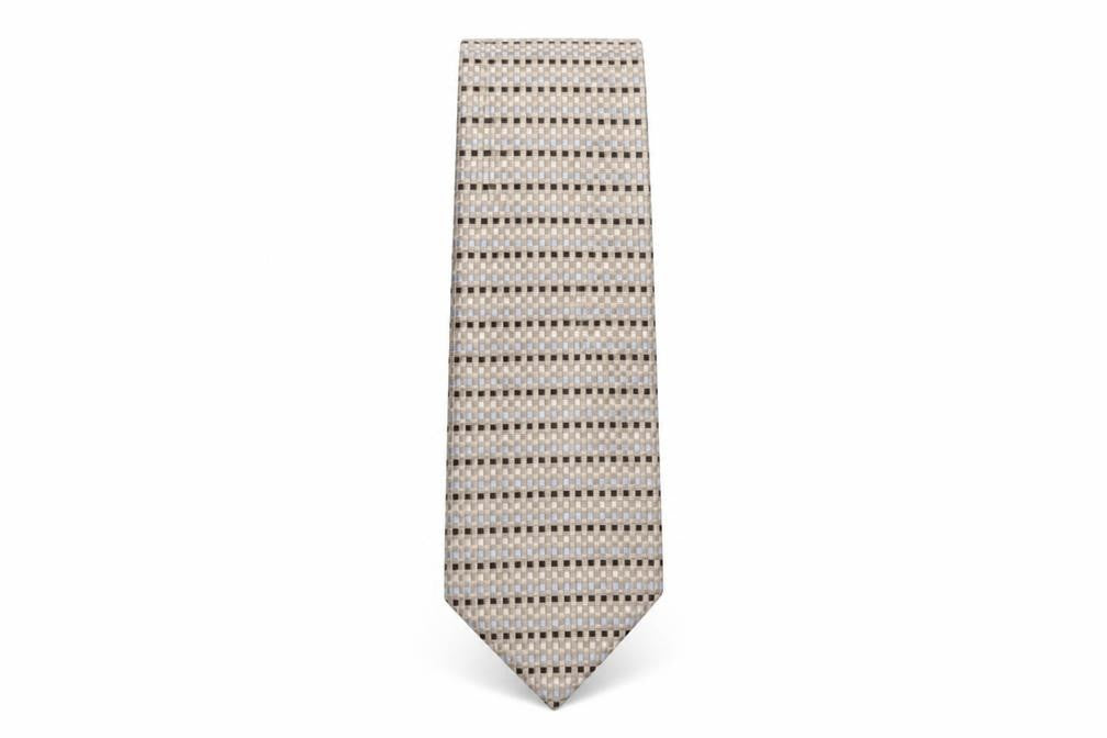 Dehavilland Mens Multicoloured Plaids & Checks Silk Pointed Tie One Size