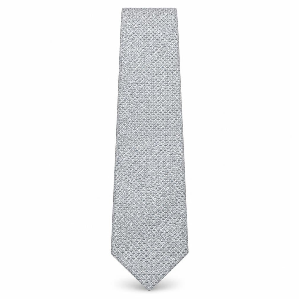 D'alembi Mens Green Geometric Silk Pointed Tie One Size