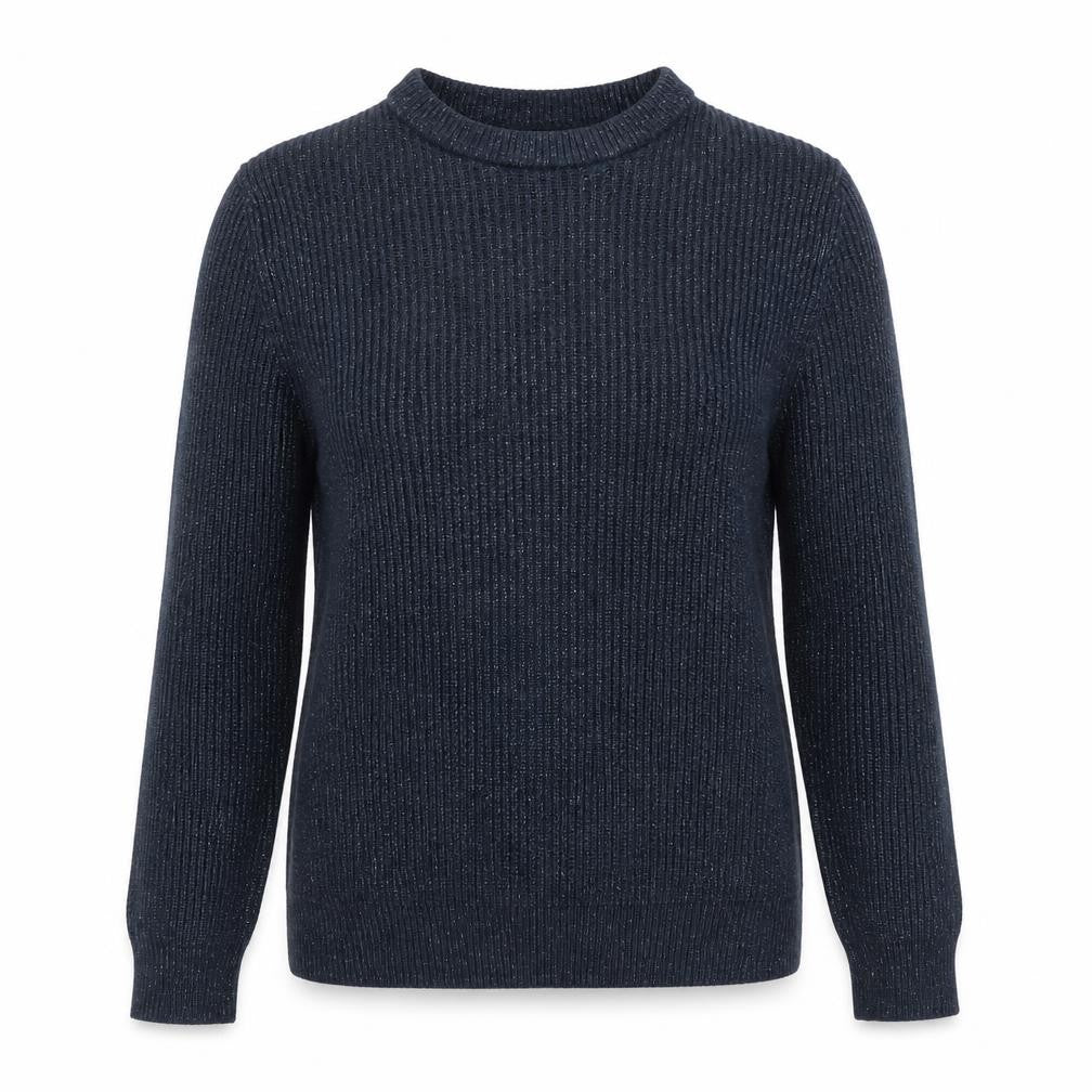 Marks and Spencer Womens Blue Round Neck Polyamide Pullover Jumper Size S
