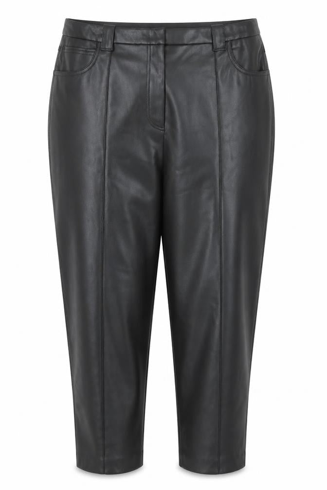 Marks and Spencer Womens Black Polyester Trousers Size 20 L23 in Regular Zip