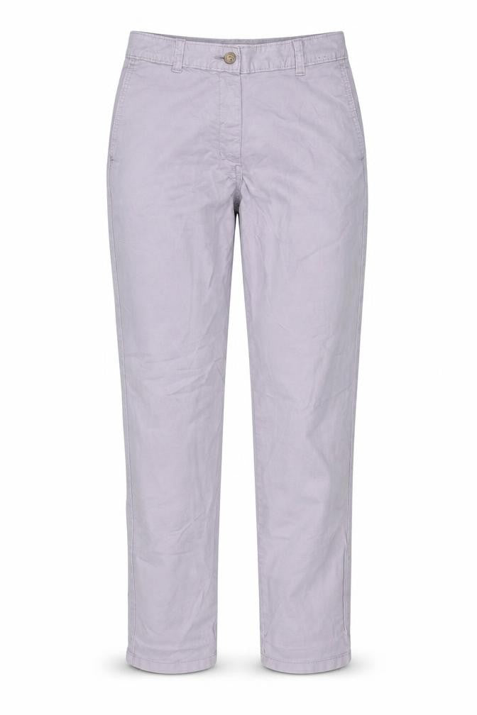 Marks and Spencer Womens Purple Cotton Trousers Size 6 L31 in Regular Zip