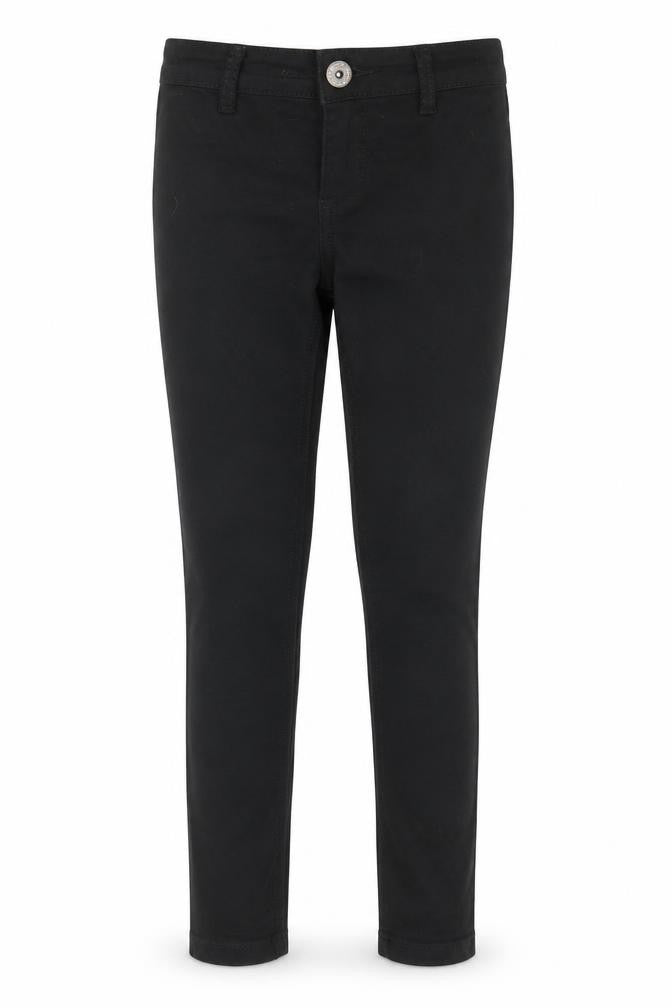 NEXT Girls Black Cotton Skinny Jeans Size 10 Years Regular Zip