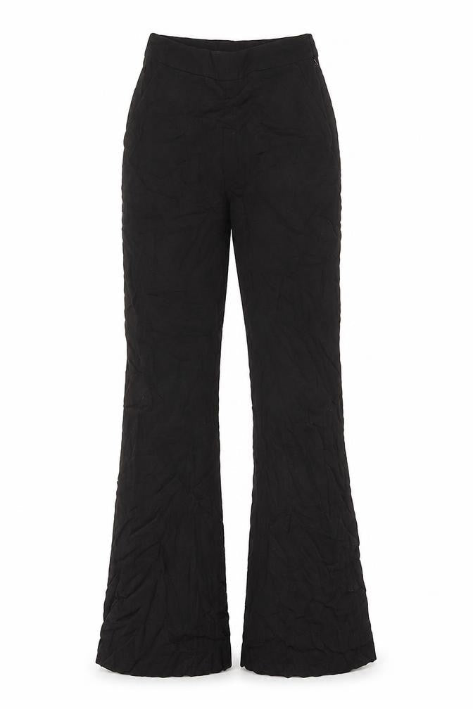 H&M Womens Black Viscose Trousers Size 4 L30 in Regular Zip - Pockets