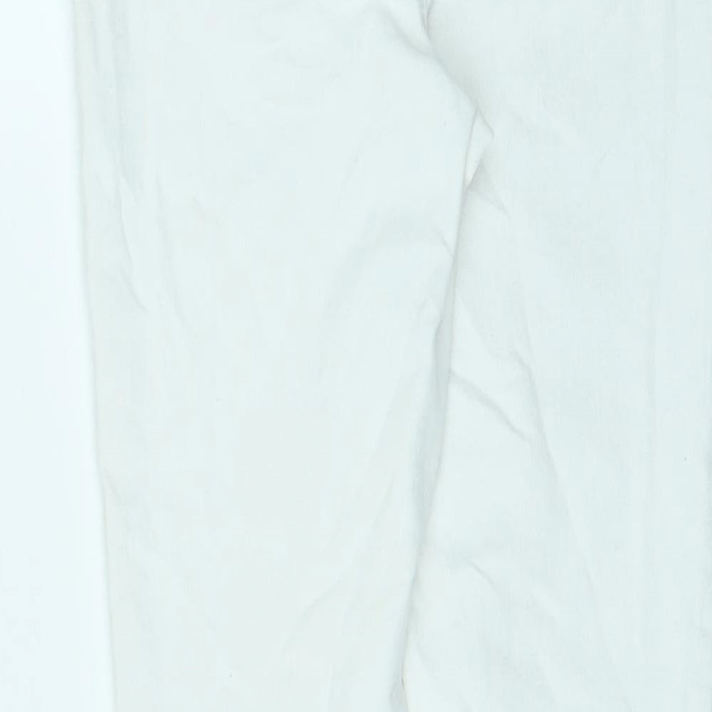 Blue Spice Womens Ivory Cotton Skinny Jeans Size 24 in L26 in Regular Zip