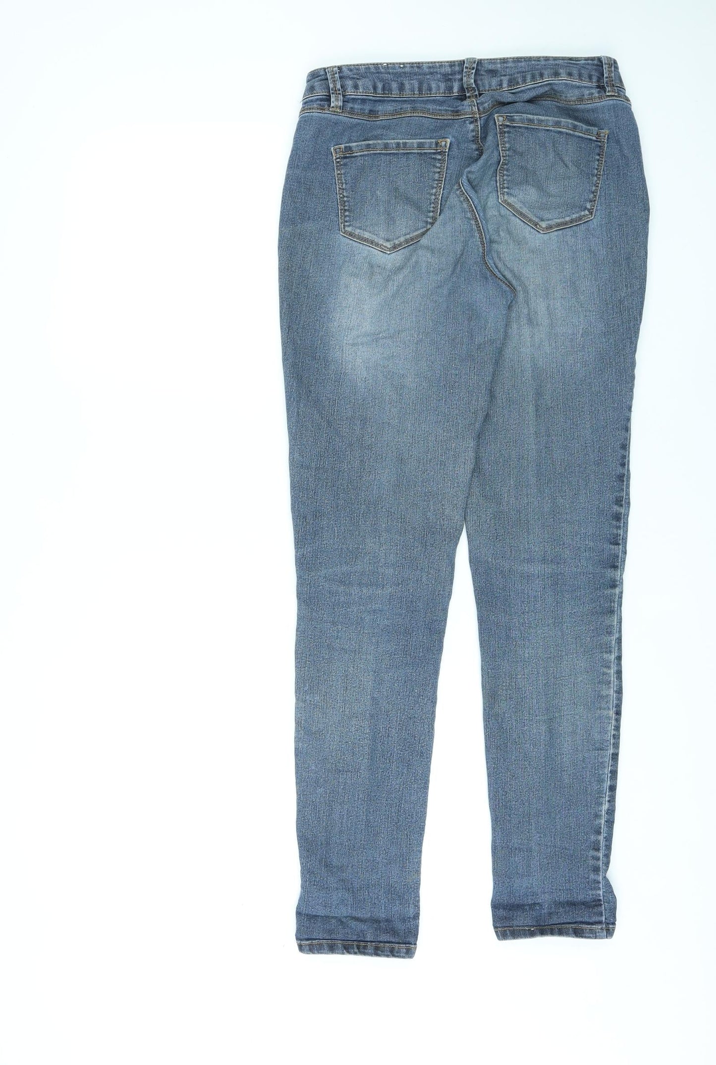 D. Jeans Womens Blue Cotton Skinny Jeans Size 6 L27 in Regular Zip