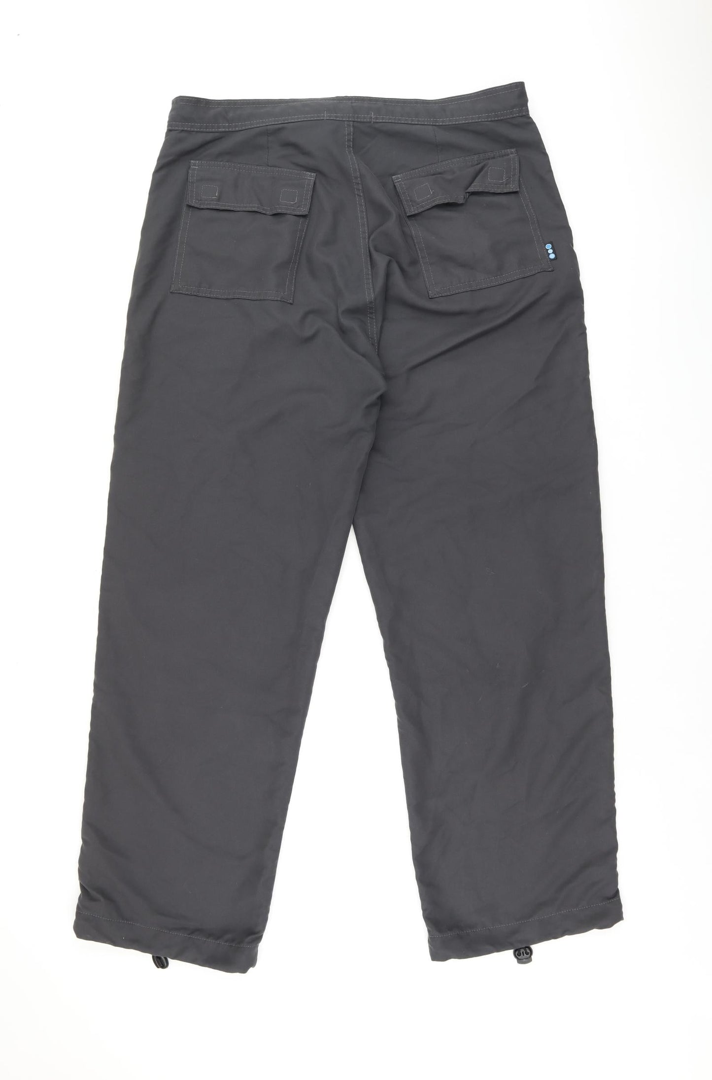 Westworld Mens Grey Polyester Trousers Size XL L31 in Regular Zip