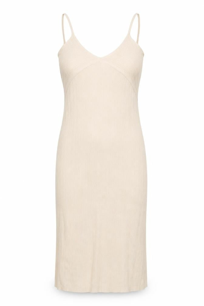Bershka Womens Beige Viscose Bodycon Size L V-Neck Pullover