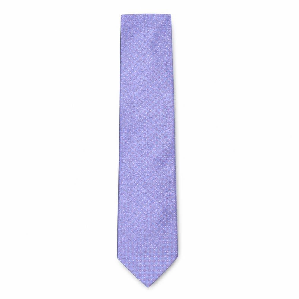 Couch & Hoskin Mens Blue Geometric Silk Pointed Tie One Size