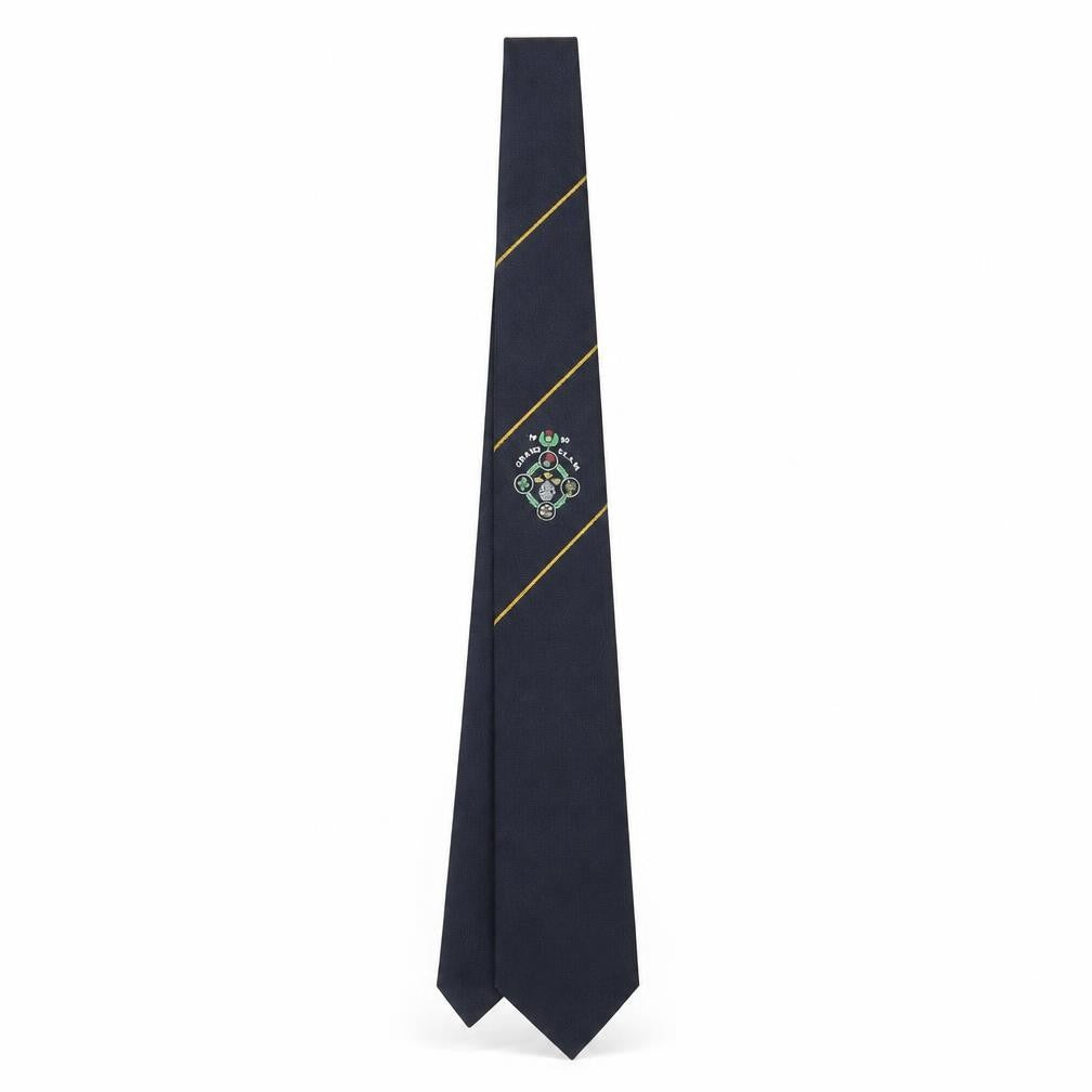 Maddocks & Dick Ltd. Mens Blue Polyester Pointed Tie One Size - Grand Slam 1990
