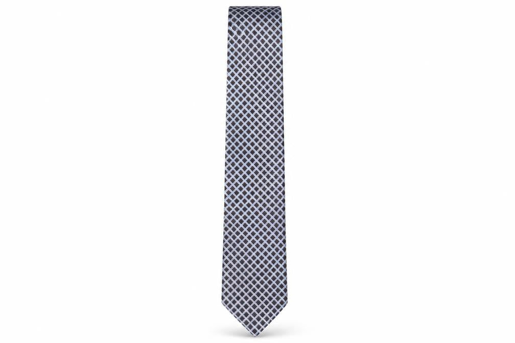 Roundtree & Yorke Mens Multicoloured Plaids & Checks Silk Pointed Tie One Size