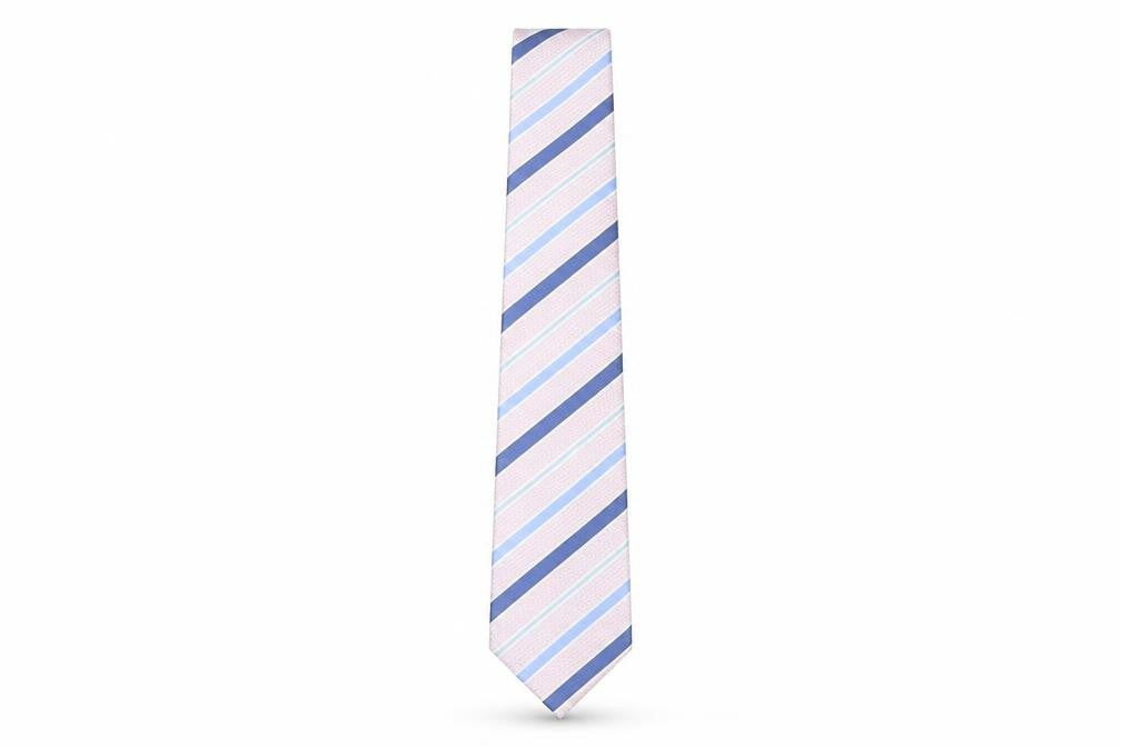 Dehavilland Mens Multicoloured Striped Silk Pointed Tie One Size