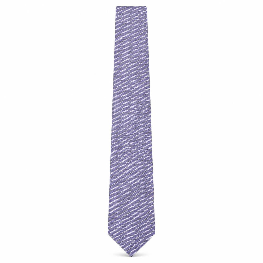 Front view of Fraser men’s blue geometric silk pointed tie one size