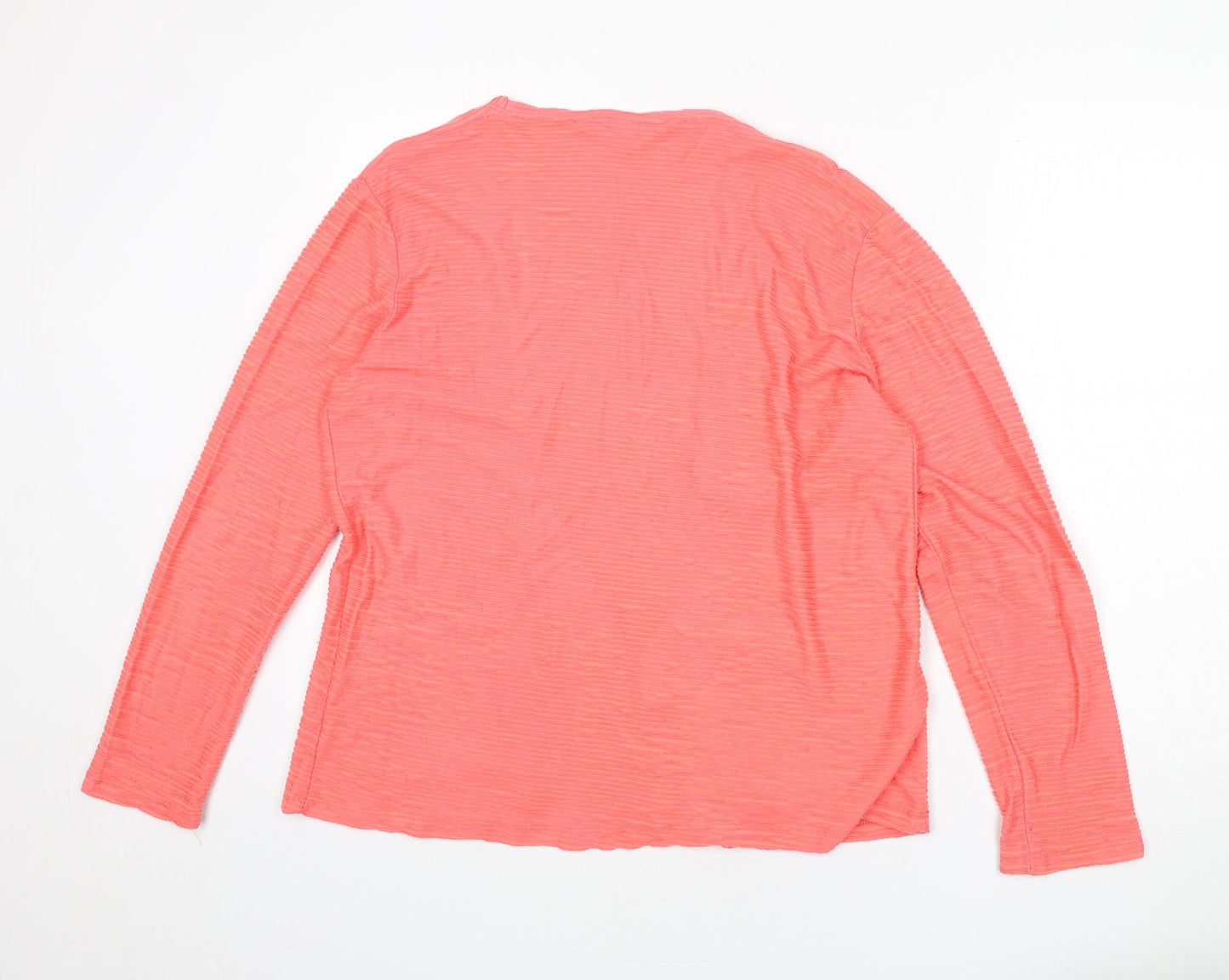 Lily & Me Womens Pink Jacket Blazer Size 12 - Ribbed