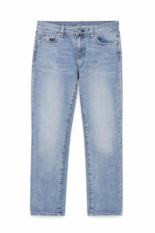 Gap Mens Blue Cotton Straight Jeans Size 28 in L27 in Regular Zip