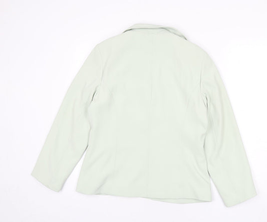 BHS Womens Green Polyacrylate Fibre Jacket Blazer Size 12