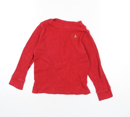 Gap Boys Red 100% Cotton Pullover Sweatshirt Size 5 Years Pullover