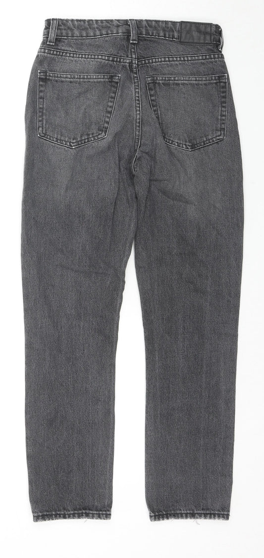 Weekday Womens Grey Cotton Skinny Jeans Size 24 in L28 in Regular Zip