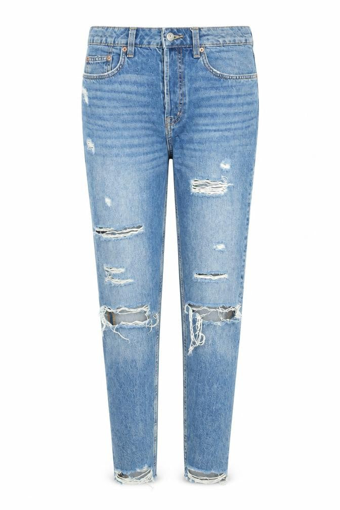 Divided by H&M Womens Blue Cotton Skinny Jeans Size 10 L26 in Regular Zip