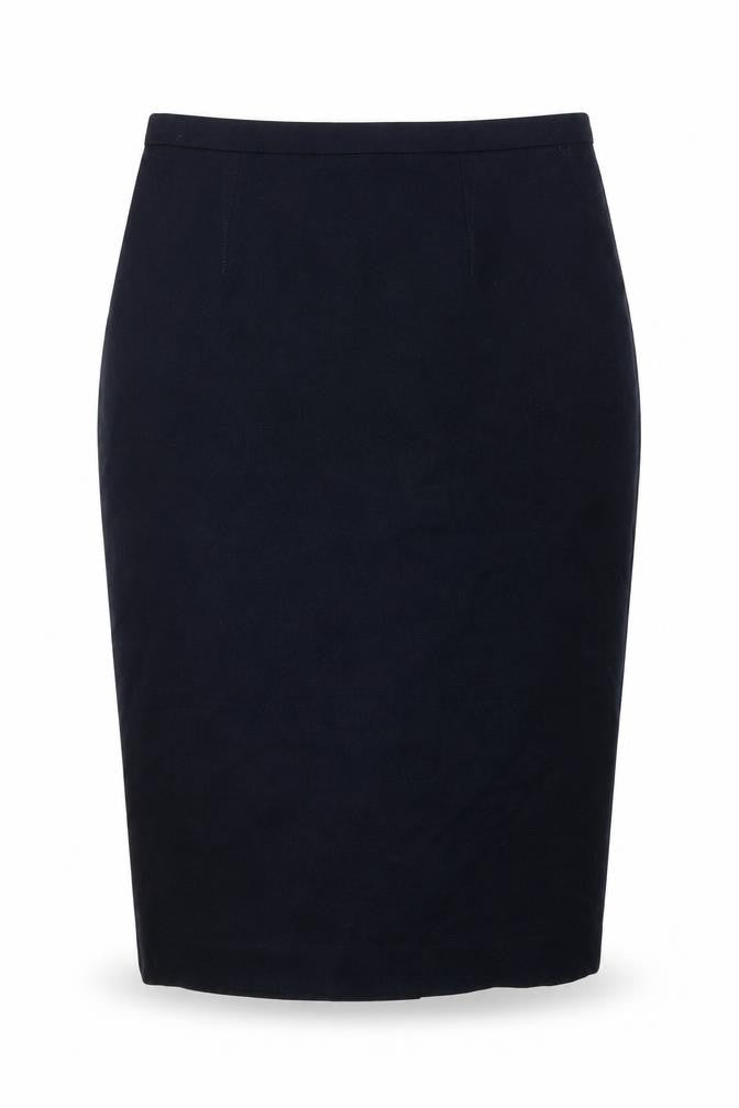 Marks and Spencer Womens Blue Polyester Straight & Pencil Skirt Size 10 Zip