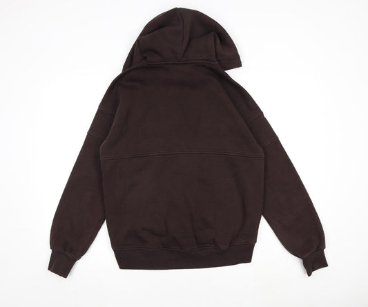 River Island Womens Brown 100% Cotton Pullover Hoodie Size XS Pullover