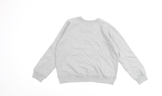 Liquid Womens Grey Cotton Pullover Sweatshirt Size L Pullover