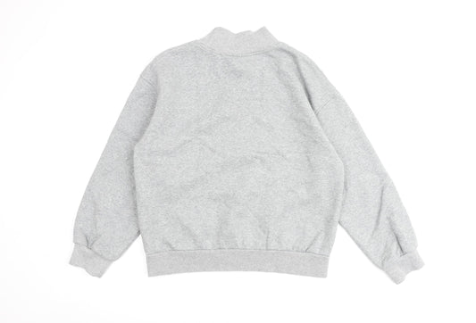 Louis Yao Womens Grey Houndstooth 100% Cotton Pullover Sweatshirt Size XL Pullover