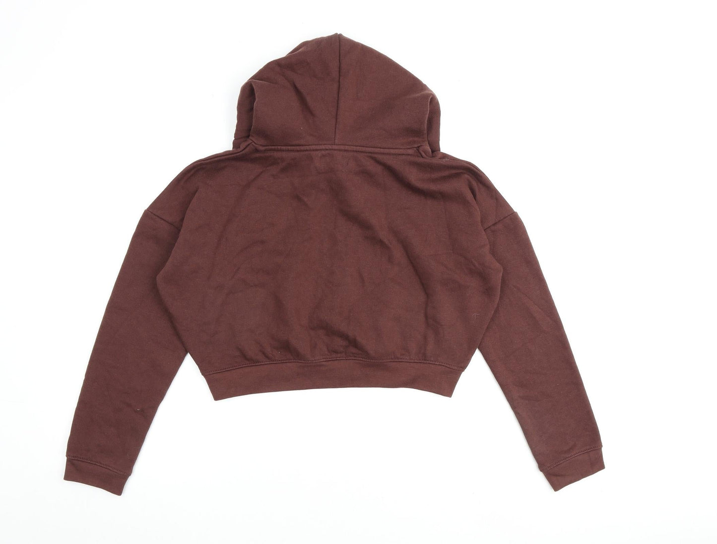 Pink Vanilla Womens Brown Cotton Pullover Hoodie Size S Pullover