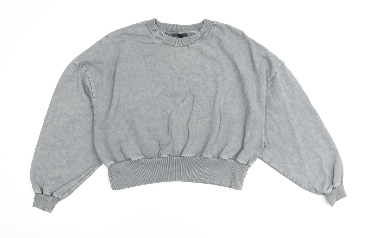 ASOS Womens Grey Cotton Pullover Sweatshirt Size 6 Pullover