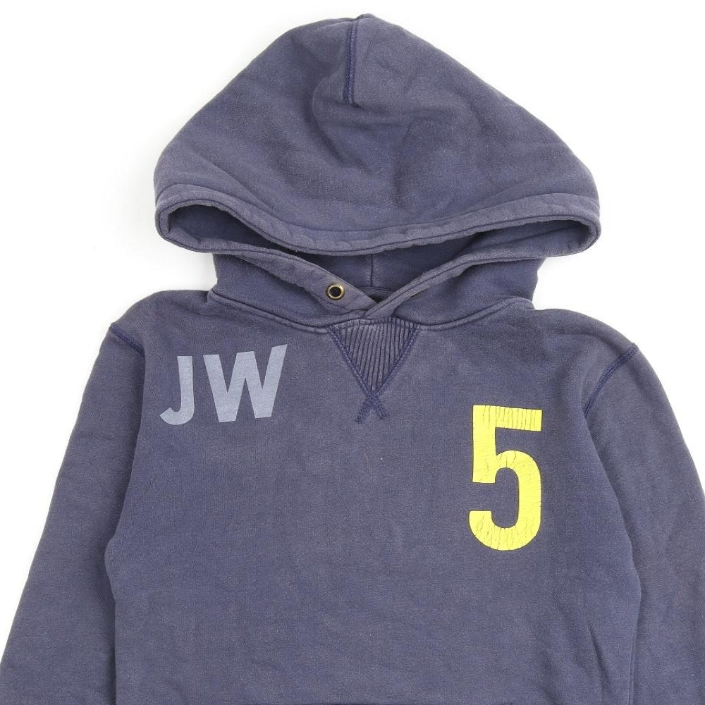 Jack Wills Womens Blue Cotton Pullover Hoodie Size 8 Pullover