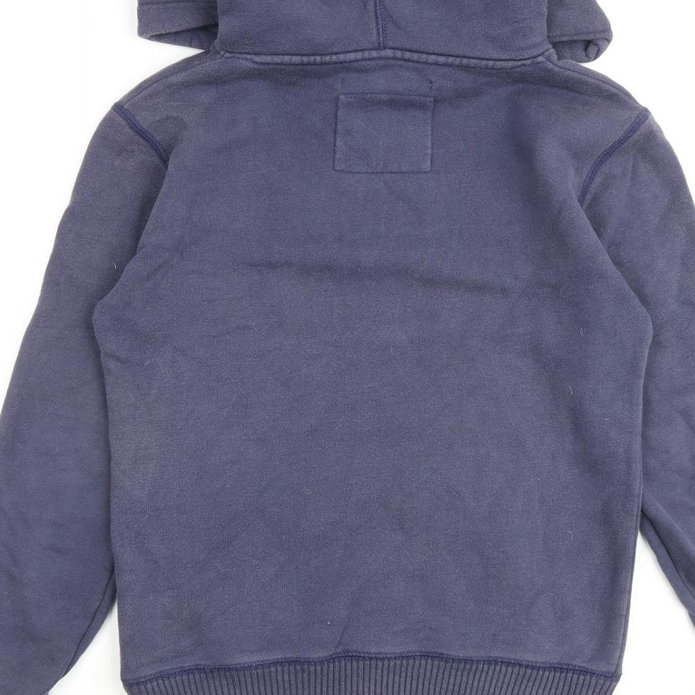 Jack Wills Womens Blue Cotton Pullover Hoodie Size 8 Pullover
