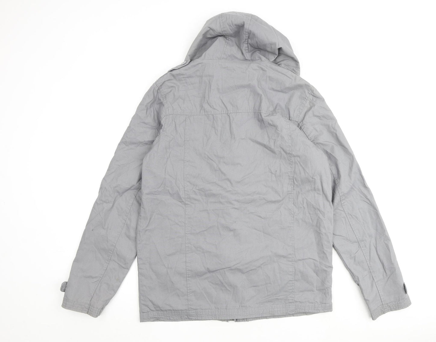 NEXT Boys Grey Basic Coat Coat Size 16 Years Hook & Loop