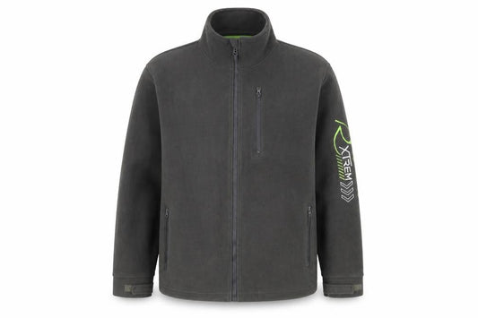 Front view of Atlas men’s green jacket, size L, zip