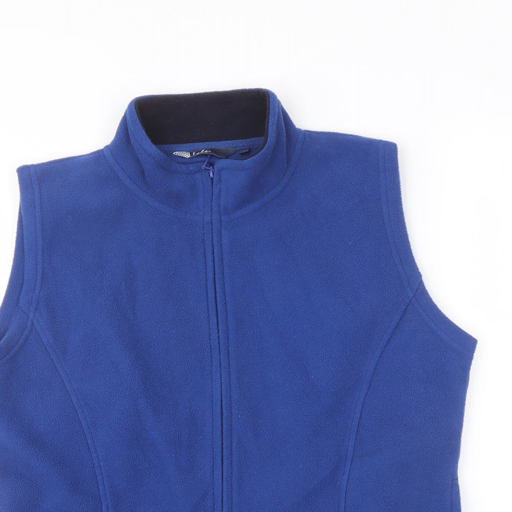 EWM Womens Blue Gilet Jacket Size 14 Zip