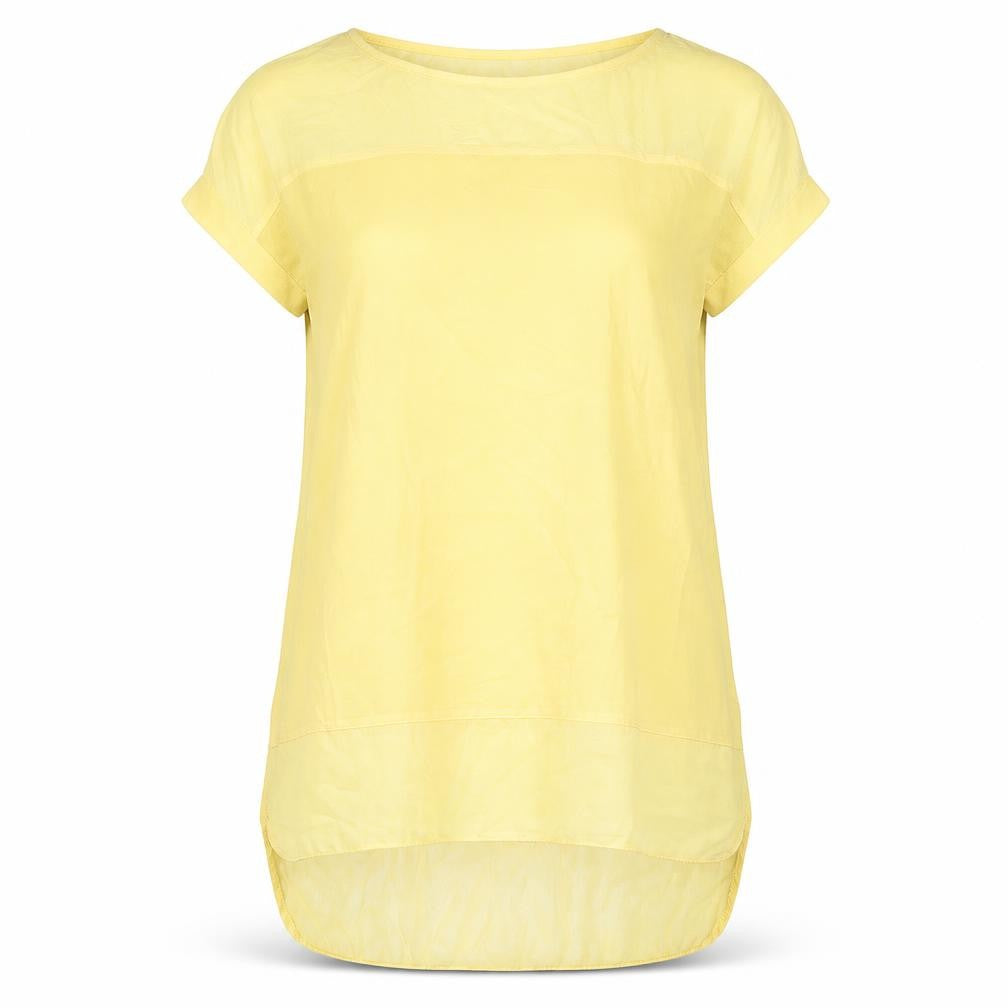 Womens UK Size XS French Connection Yellow Polyester Blouse