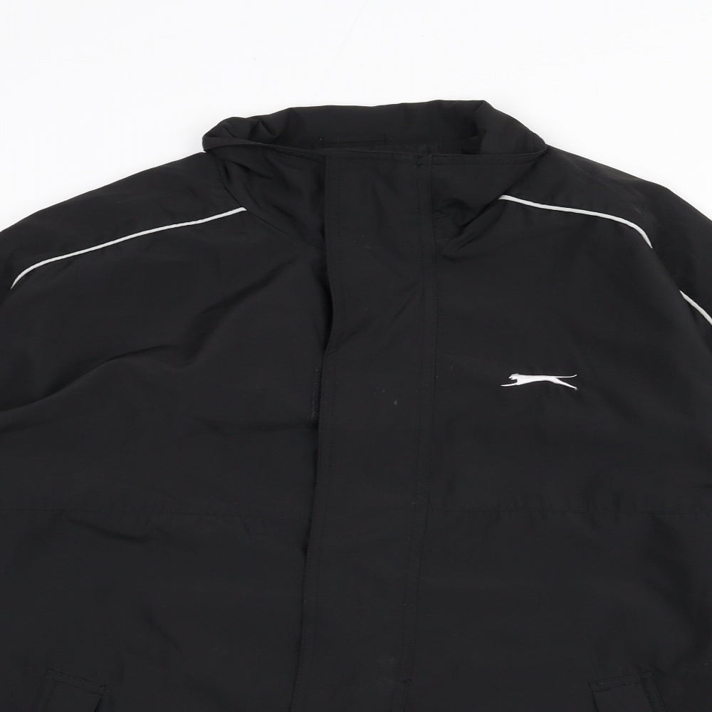 Slazenger Mens Black Windbreaker Jacket Size M Zip
