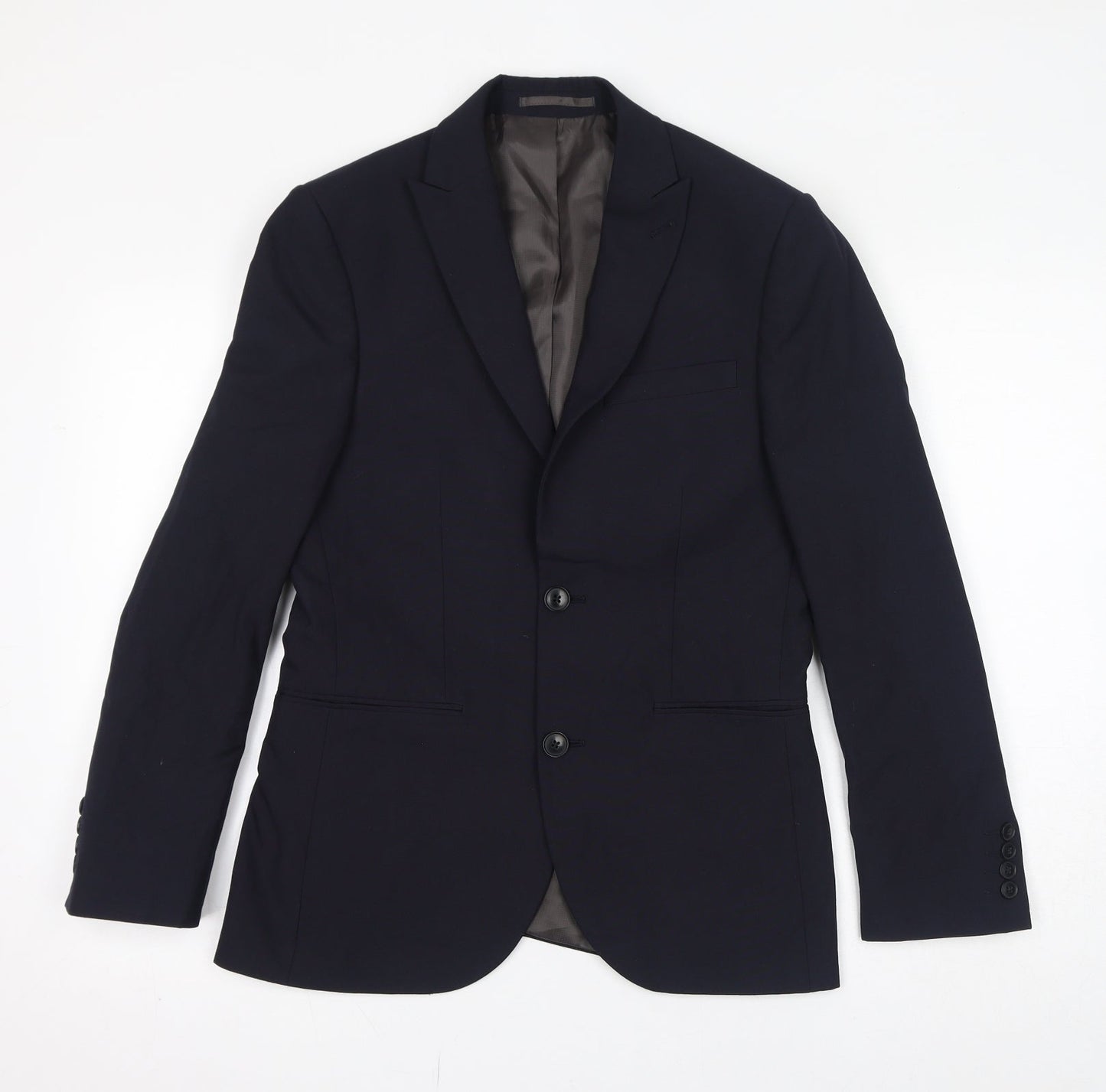 NEXT Mens Blue Polyacrylate Fibre Jacket Blazer Size 36 Regular